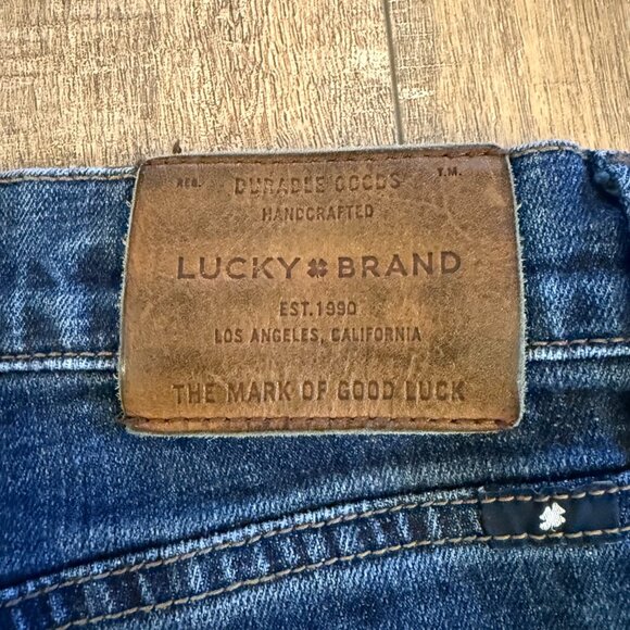 Lucky Brand Jean Men's 34 Dark Wash 221 Straight - Picture 5 of 7